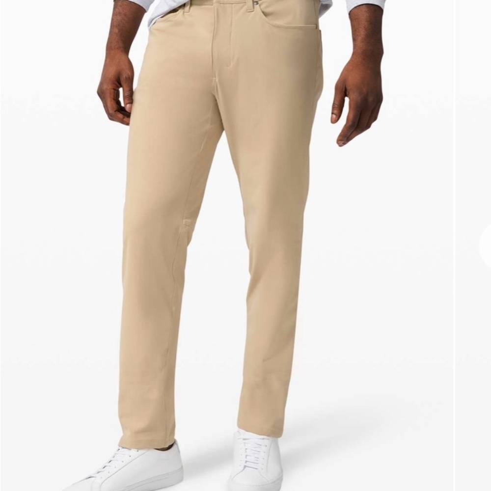 Lululemon Men's ABC Classic 5-Pocket Pant Warpstreme Tan Pant 35x29